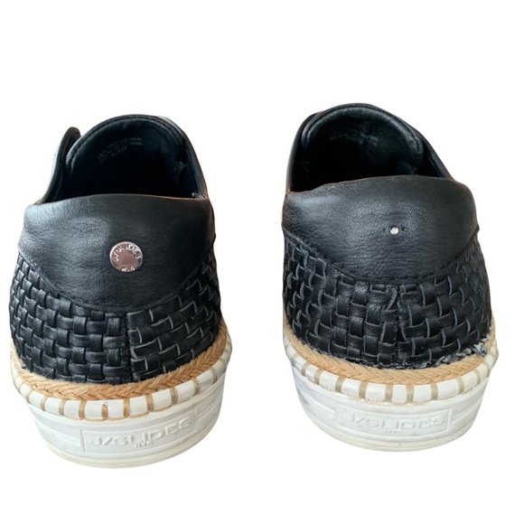 J Slides Woven Leather Slip-On Loafers - Picture 5 of 11